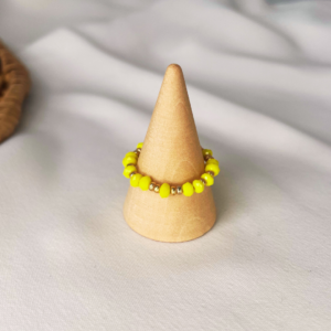 Bague Élastique – Jaune Opaque