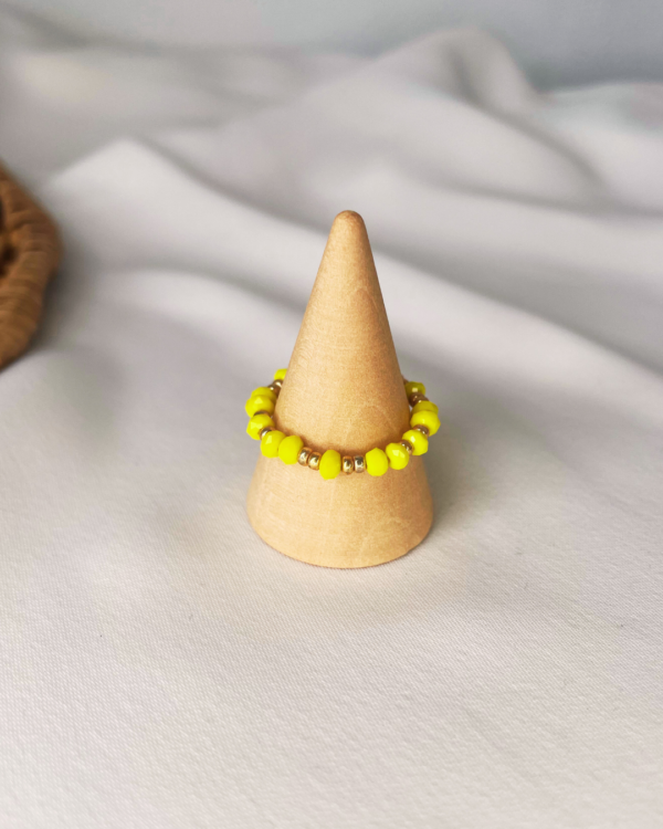 Bague Élastique - Jaune Opaque