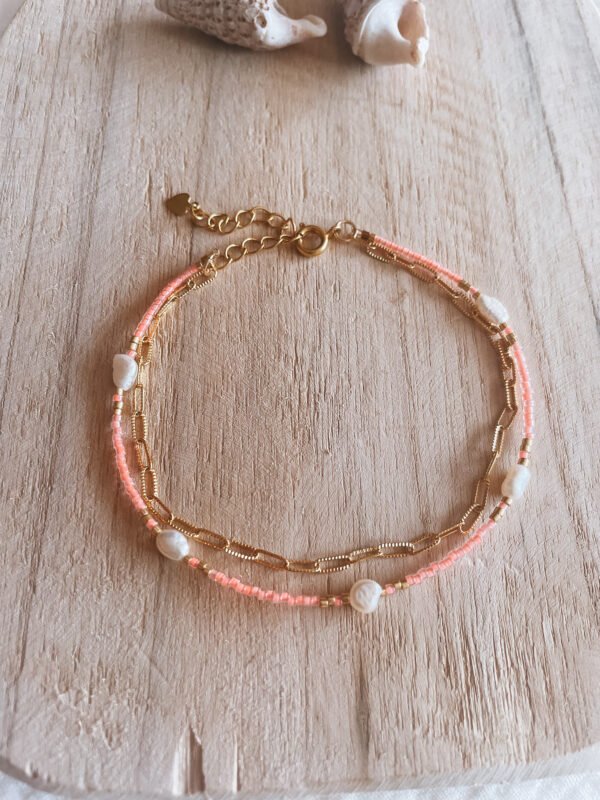 Bracelet de cheville Rose - Image 2